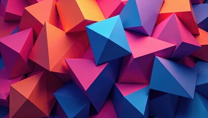 Obraz premium Abstract geometric shapes, endlessly repeatable , colorful, background