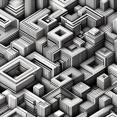 assembly of repeating geometric patterns and