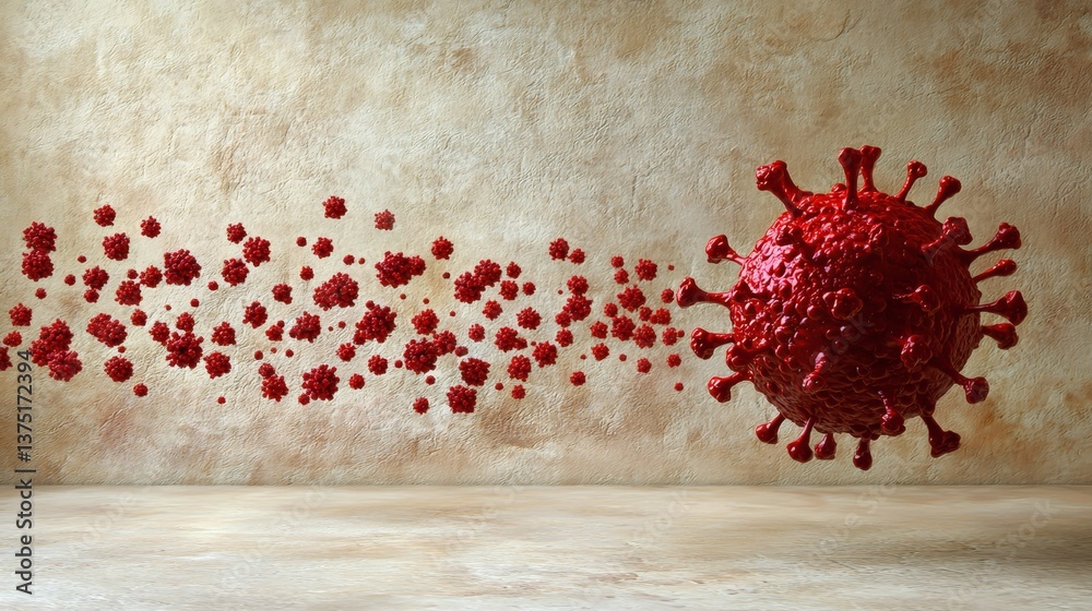 Aufkleber Advanced computational analysis predicting patient response to immunotherapy based on genetic markers Stock Photo with side copy space