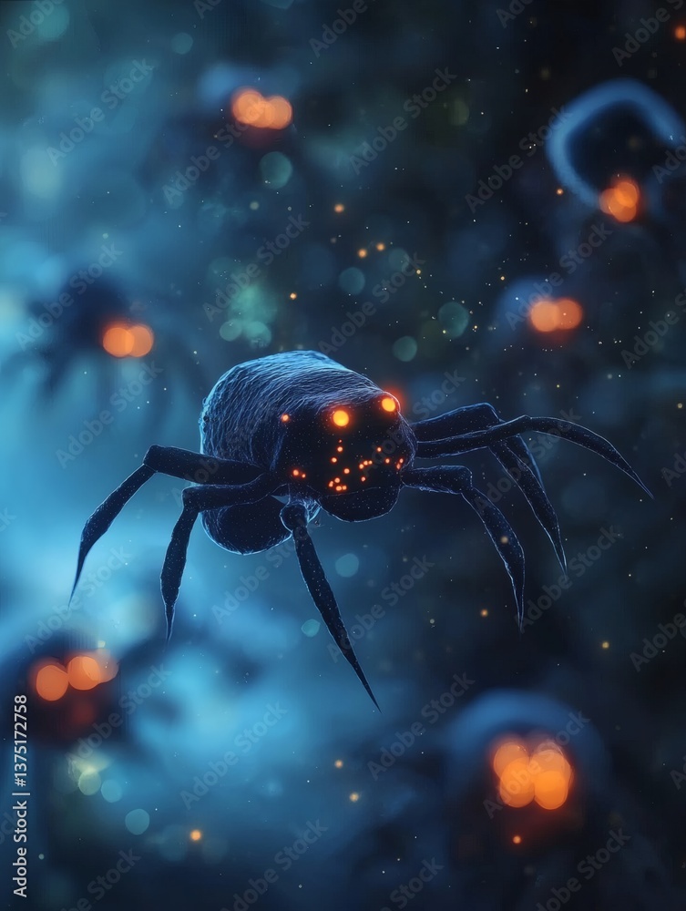Poster microscopic nanobots delivering chemotherapy directly to tumor sites minimizing side effects advance