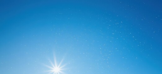 Clear Blue Sky with Sunlight