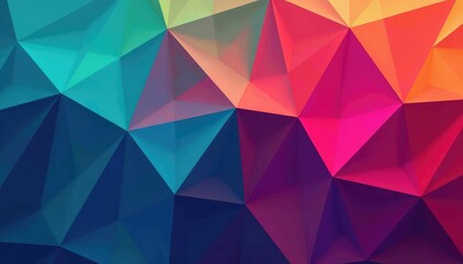 Fototapeta premium Abstract geometric shapes repeat in vibrant colors , print, vector