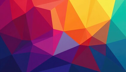 Geometric abstract shapes, vibrant color blocks, geometric, lines