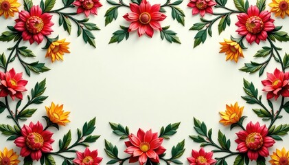 Intricate floral design, repeating seamlessly , print, blossom, surface