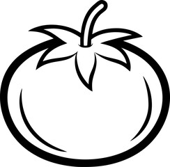 vector illustration of tomato