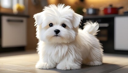  A Super Cute, Small White Puppy (Maltese Or Fluffy, A Super Cute, Small White Puppy  
The Adorable Maltese or Fluffy Delight  
Endearing Moments with a Tiny White Puppy  
Charming Fluffy Pup with 