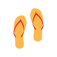 Fototapeta premium flip flops isolated icon design, vector illustration graphic 