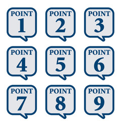 イラスト素材：数字アイコン1～9セット