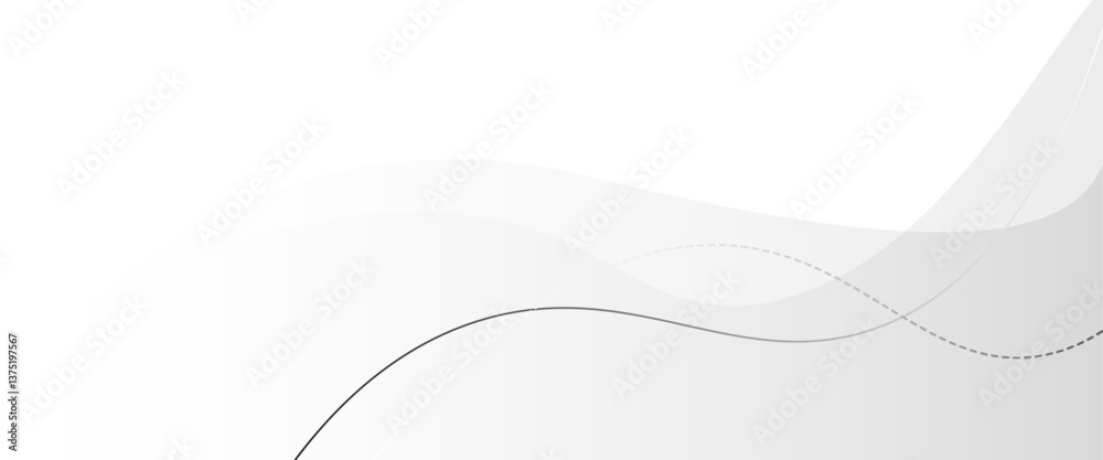 Poster vector minimal geometric grey and white light banner background abstract design.