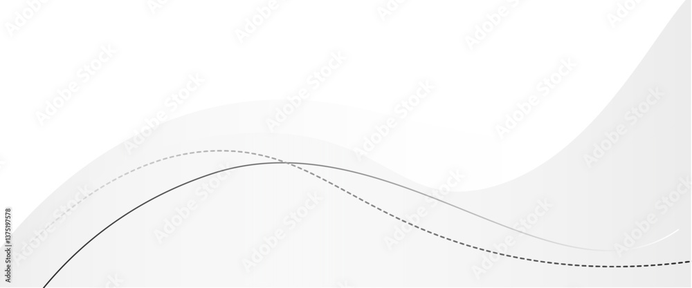 Poster vector minimal geometric white light banner background abstract design.