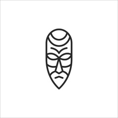 Fox mask icon. Simple fox mask icon for social media, app, and web design. Vector illustration.