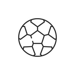Obraz premium Star pattern soccer ball icon. Simple star pattern soccer ball icon for social media, app, and web design. Vector illustration