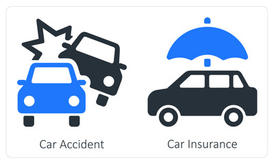 Obraz premium Car Accident and Car Insurance