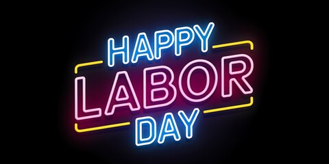 Fototapeta premium Happy Labor Day - Illustration Design. Labor Day Poster, for Labor Day Design 