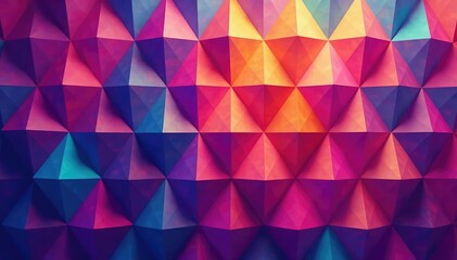 Fototapeta premium Repeating triangle shapes form a vibrant geometric design , art, repeating, composition