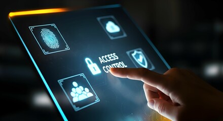 Cybersecurity and Access Control – Digital Security and Data Protection Concept