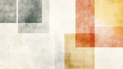 Abstract Geometric Composition with Textured Rectangles in a Neutral Color Palette, Background  Creating a Modern and Minimalist Aesthetic.