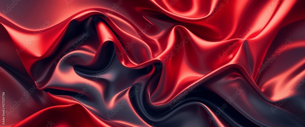 Wall mural red metallic gradient vector pattern abstract design illustration background