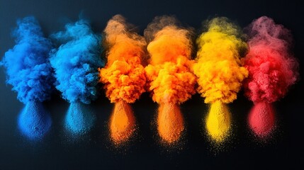 Obraz premium Vibrant Color Explosion: A Symphony of Hues