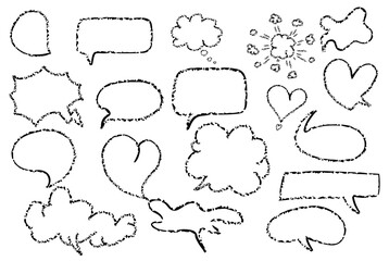 doodle speech bubbles