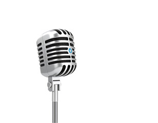 Vintage Silver Microphone