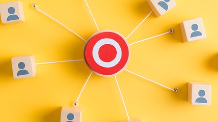 Visualizing the Connection Between People and Centralized Target in a Network