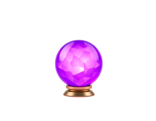 Mystical Purple Crystal Ball for Fortune Telling and Divination