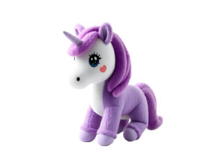 Cute Purple Unicorn Plush Toy