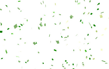 背景素材_紙吹雪_緑