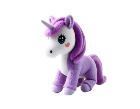 Cute Purple Unicorn Plush Toy