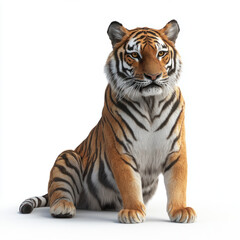 tiger isolated on white background