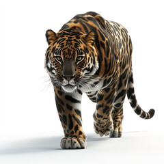 Obraz premium big bengal tiger isolated on white background