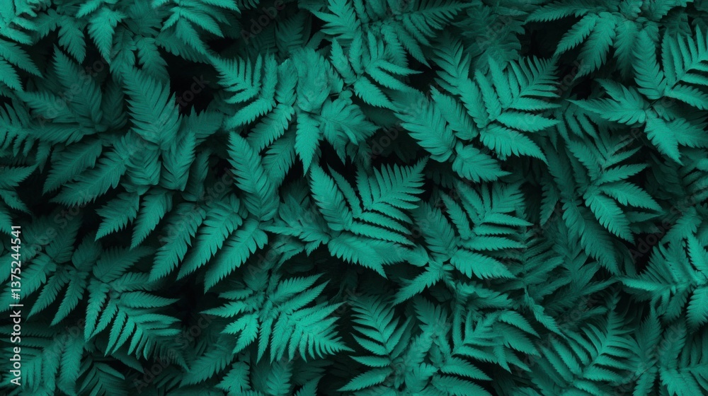 Aufkleber Lush green ferns create a vibrant textured background perfect for design projects and nature themed applications.