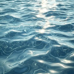 The Serene Dance of Water: Capturing the mesmerizing movement and shimmering surface of water, the image evokes tranquility and the beauty of the natural world.