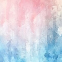 Obraz premium Soft Pastel Symphony: Gentle gradients of pink, blue, and hints of white blend harmoniously, reminiscent of watercolor art and offering a calming aesthetic appeal.