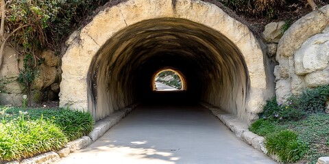 Obraz premium Stone Tunnel in Garden