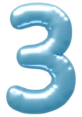 3D画像_風船_3_水色