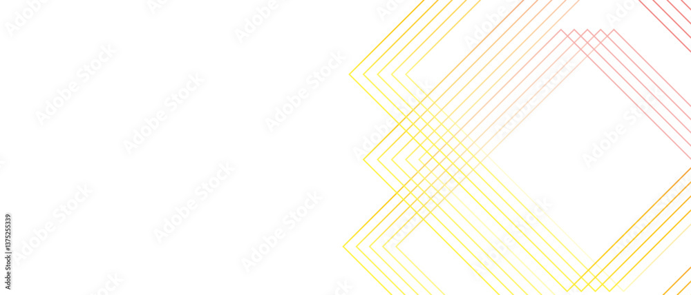 Poster Abstract beautiful perfect random red gradient lines with creative geometric triangle shape. Modern seamless and retro pattern technology & business concept template. Architecture concept geometric