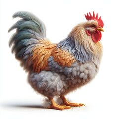 Fototapeta premium rooster isolated on white