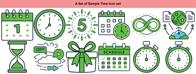Time and Schedule Icon Set