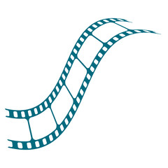 Fototapeta premium old film strip logo design