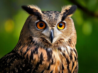 フクロウ　AI生成画像 