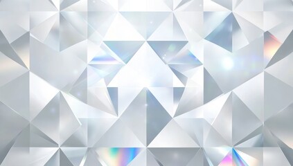 Obraz premium Geometric, shimmering, light-catching, crystal design