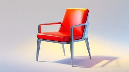 Obraz premium Dynamic Geometry: Discovering Color and Shape in Chair Design