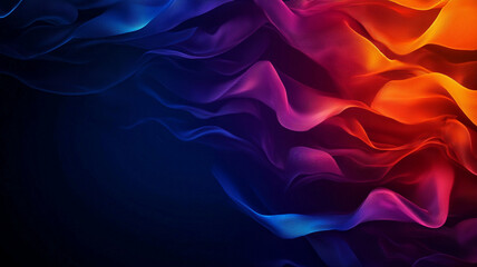 Obraz premium vibrant gradient background featuring flowing waves in rainbow colors, creating dynamic and energetic visual effect. Perfect for digital art and design projects