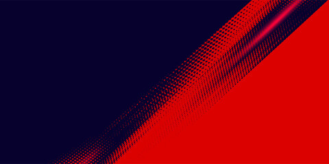 Halftone dots red and blue color pattern gradient grunge texture background. Dot pop art comic sport style vector illustration. grunge vector dots