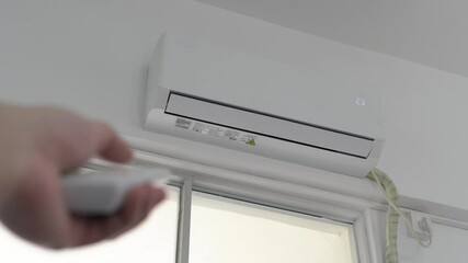 Enjoy the Refreshing Chill as the Air Conditioner is Activated