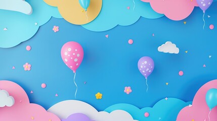 Children's Day Plastic Background: Creating a Joyful and Childlike Children's Day with Plastic Elements