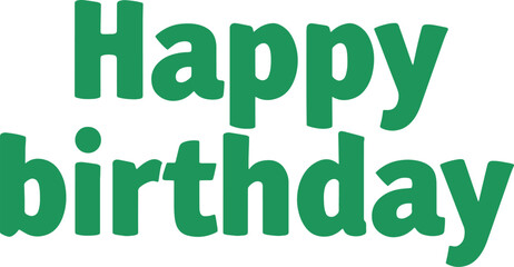 Happy Birthday Text Design
