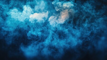 Fototapeta premium Abstract Blue Smoke: A Study in Texture and Light